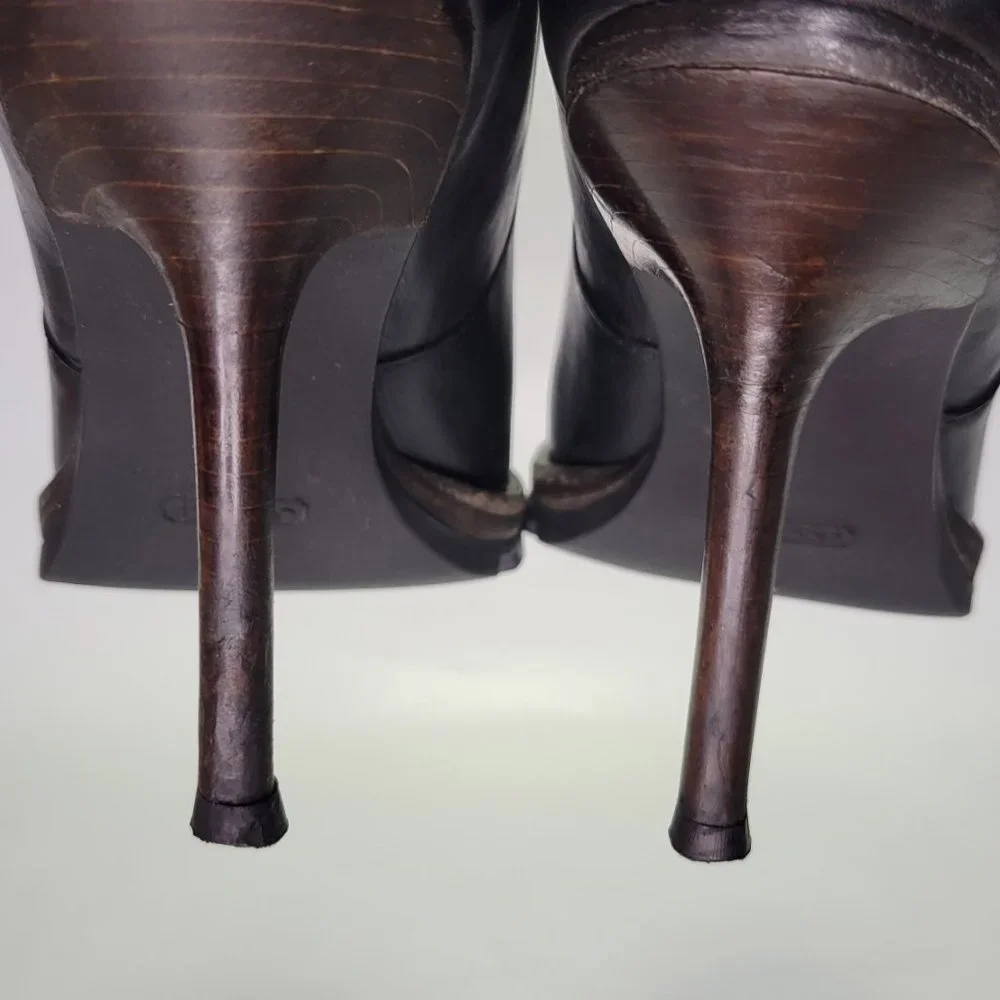 Coach Thelma Stiletto Black Mid-Calf Leather Boot Sz 10 - Picture 10 of 15